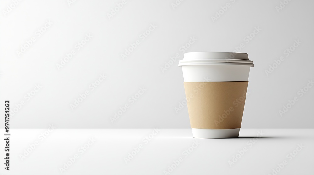 coffee cup isolated on a white background : Generative AI coffee cup isolated on a white background : Generative AI