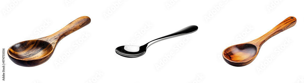 Set, collection of Cooking spoon utensil isolated on transparent background. Set, collection of Cooking spoon utensil isolated on transparent background.