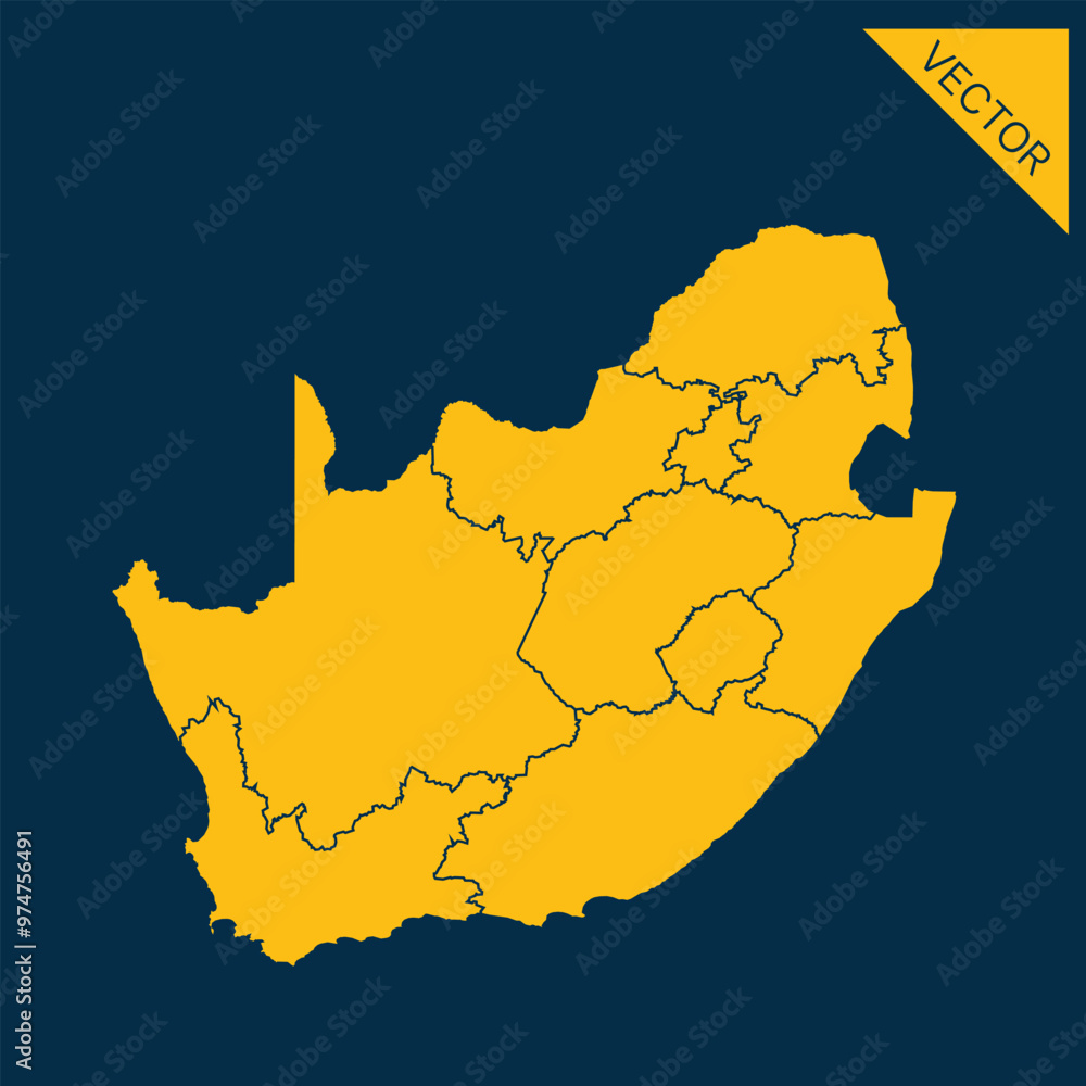 Obraz premium South Africa map