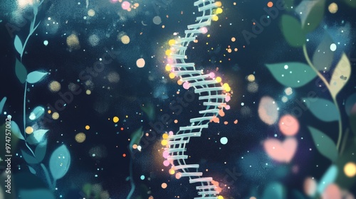 Epigenetic Modifications Unraveled: Colorful Tags on DNA Double Helix