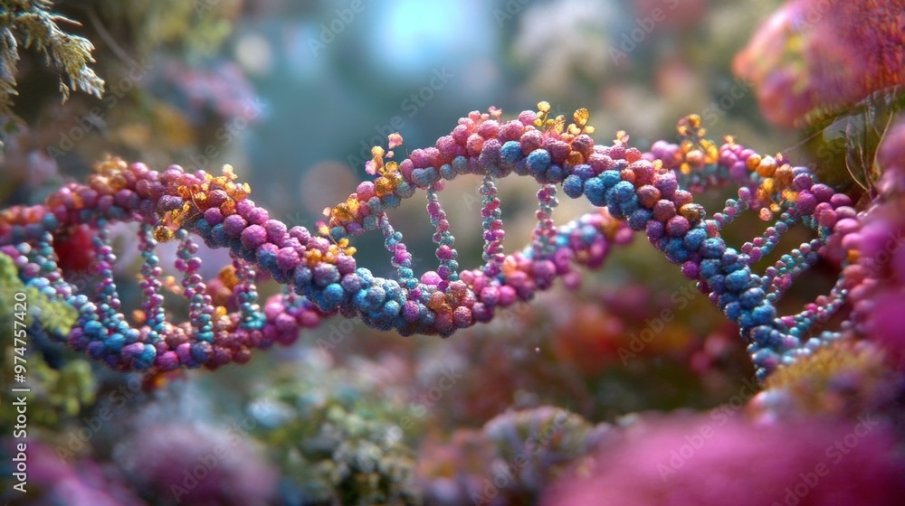 Exploring the Intersection of Nature and Nurture: Environmental Impacts on DNA Expression in a Conceptual Image Exploring the Intersection of Nature and Nurture: Environmental Impacts on DNA Expression in a Conceptual Image