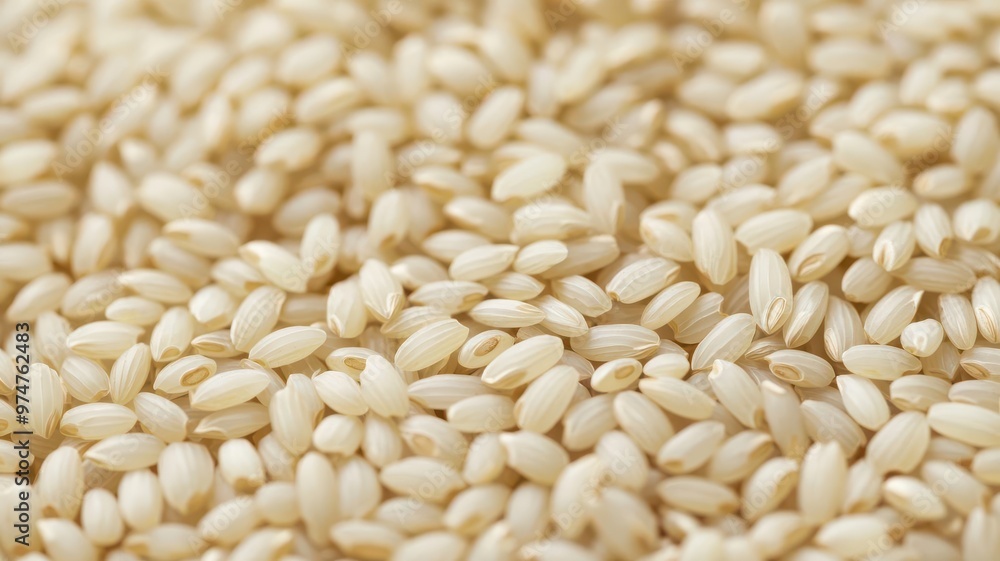 Close-up of a rice grain under a microscope, showing intricate details of the texture and structure rice industry, scientific rice analysis Close-up of a rice grain under a microscope, showing intricate details of the texture and structure rice industry, scientific rice analysis