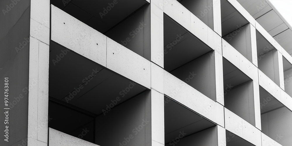 Modern Geometric Architecture Background Modern Geometric Architecture Background
