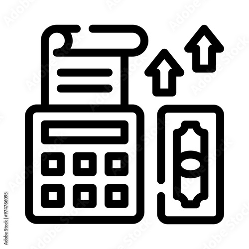 accounts payable line icon