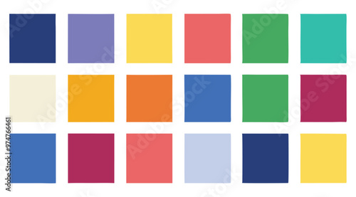 Abstract color palette guide 