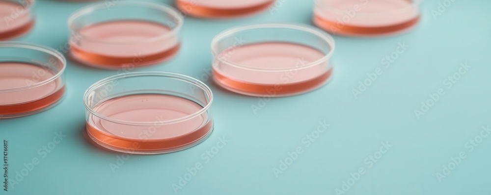 Detailed view of a fertility clinic lab with petri dishes, representing the scientific aspect of IVF infertility, lab Detailed view of a fertility clinic lab with petri dishes, representing the scientific aspect of IVF infertility, lab