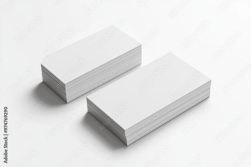 Business Card Mockup on Isolated Background created with Generative AI Business Card Mockup on Isolated Background created with Generative AI