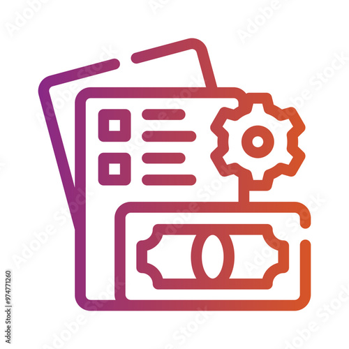 payroll gradient icon