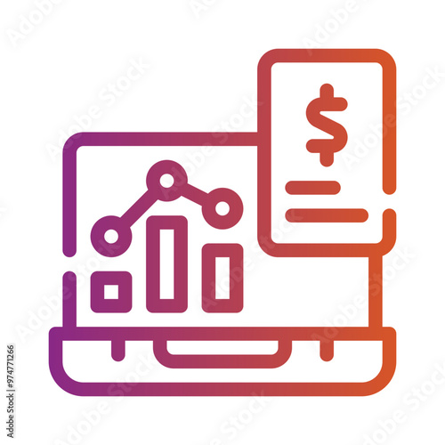 stockbroker gradient icon