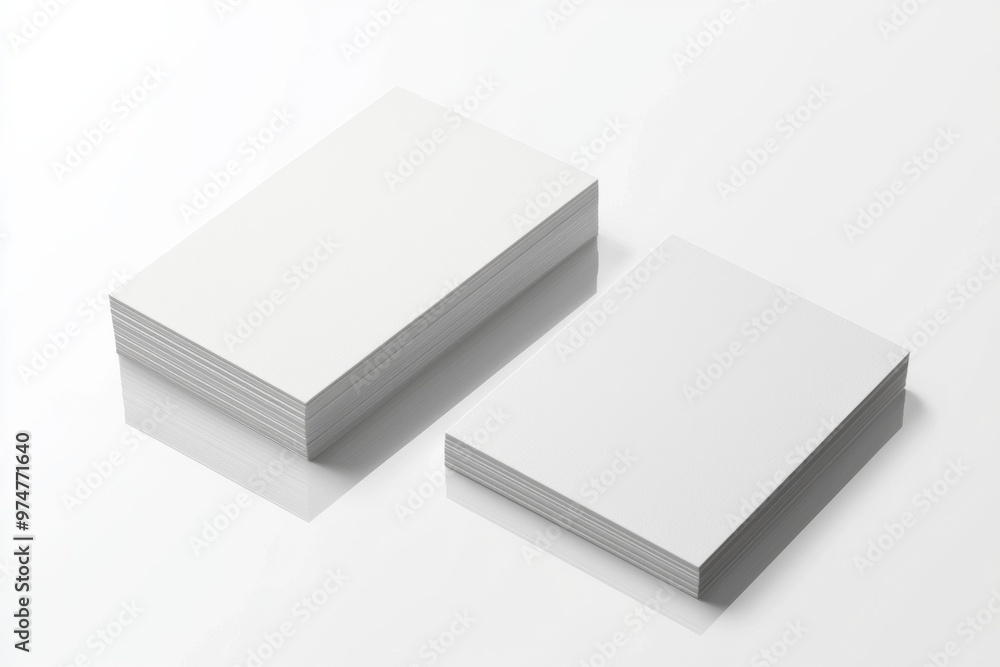 Business Card Mockup on Isolated Background created with Generative AI Business Card Mockup on Isolated Background created with Generative AI