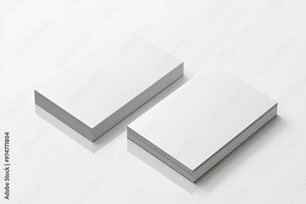 Business Card Mockup on Isolated Background created with Generative AI Business Card Mockup on Isolated Background created with Generative AI