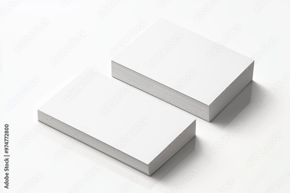 Business Card Mockup on Isolated Background created with Generative AI Business Card Mockup on Isolated Background created with Generative AI