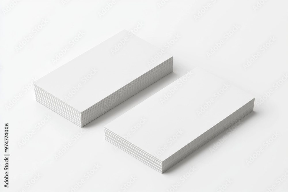 Business Card Mockup on Isolated Background created with Generative AI Business Card Mockup on Isolated Background created with Generative AI