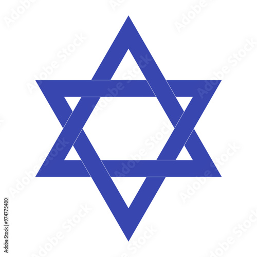 Star david line isolated vector element for banner design. Symbol shield. Shield sign icon. Abstract vector background.