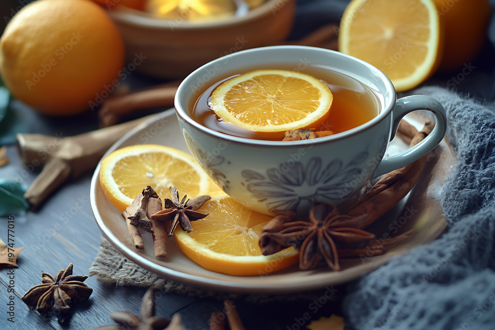 Cozy autumn citrus tea infused with warming spices, perfect for a chilly day. A comforting seasonal drink with a fragrant aroma. Cozy autumn citrus tea infused with warming spices, perfect for a chilly day. A comforting seasonal drink with a fragrant aroma.