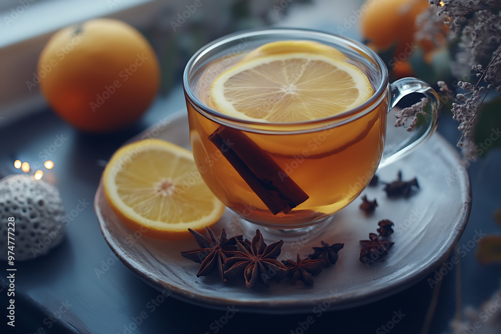 Cozy autumn citrus tea infused with warming spices, perfect for a chilly day. A comforting seasonal drink with a fragrant aroma. Cozy autumn citrus tea infused with warming spices, perfect for a chilly day. A comforting seasonal drink with a fragrant aroma.