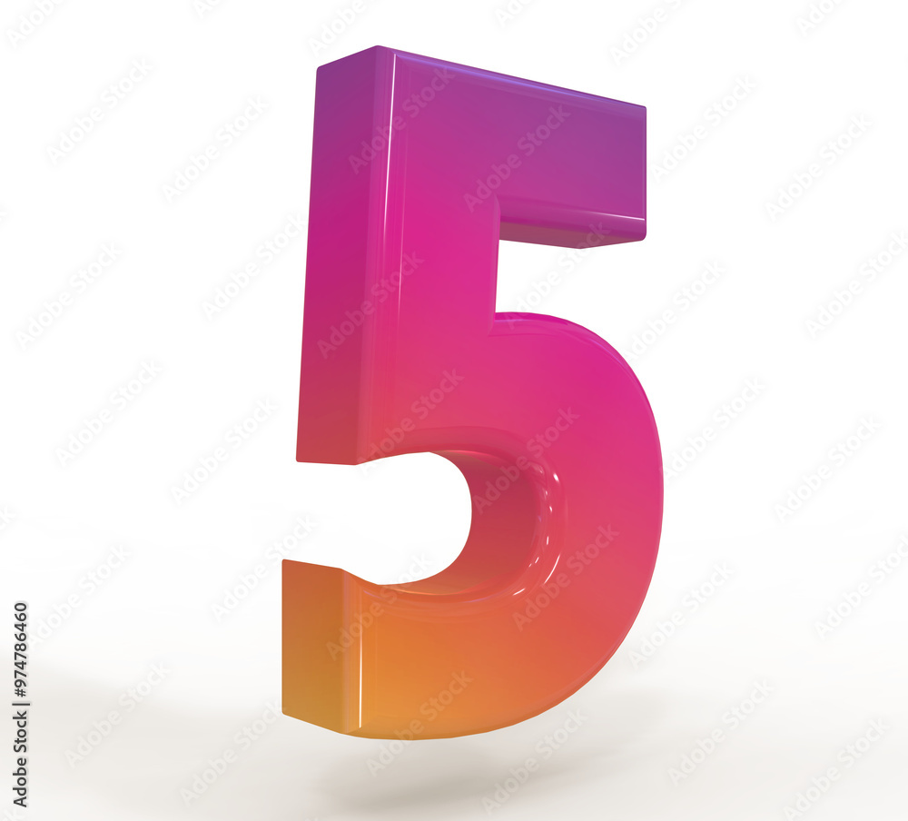 Number 5 IG 3D render collection with color Instagram Number 5 IG 3D render collection with color Instagram