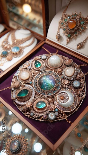 Handgefertigter Schmuck in einem Juwelier