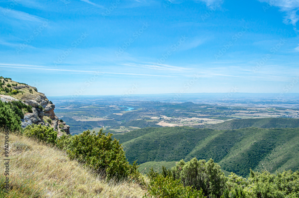 Naklejka premium View from the Sierra de Guara natural park in Huesca province, Spain