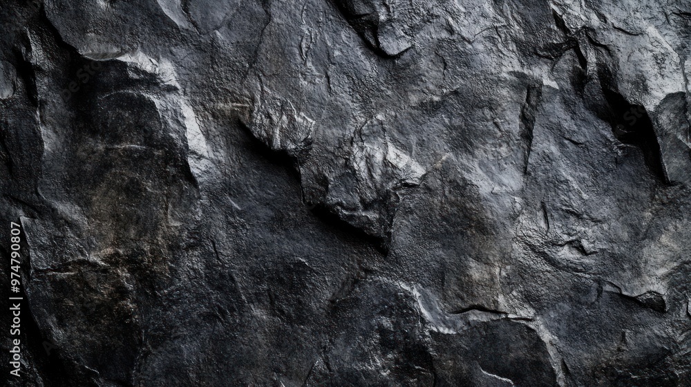 Create an image of a black or dark gray stone background with a rough, grainy texture. Create an image of a black or dark gray stone background with a rough, grainy texture.