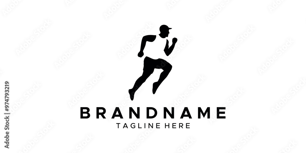 a graphic image with a running theme, on a white background. vector graphic base. a graphic image with a running theme, on a white background. vector graphic base.