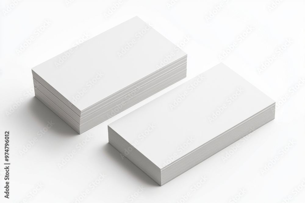 Business Card Mockup on Isolated Background created with Generative AI Business Card Mockup on Isolated Background created with Generative AI