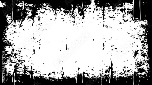 Abstract black and white grunge background for use in graphics