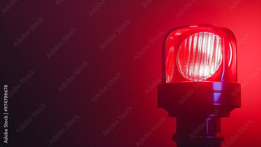 Red Beacon Light for Emergency Situations Red Beacon Light for Emergency Situations