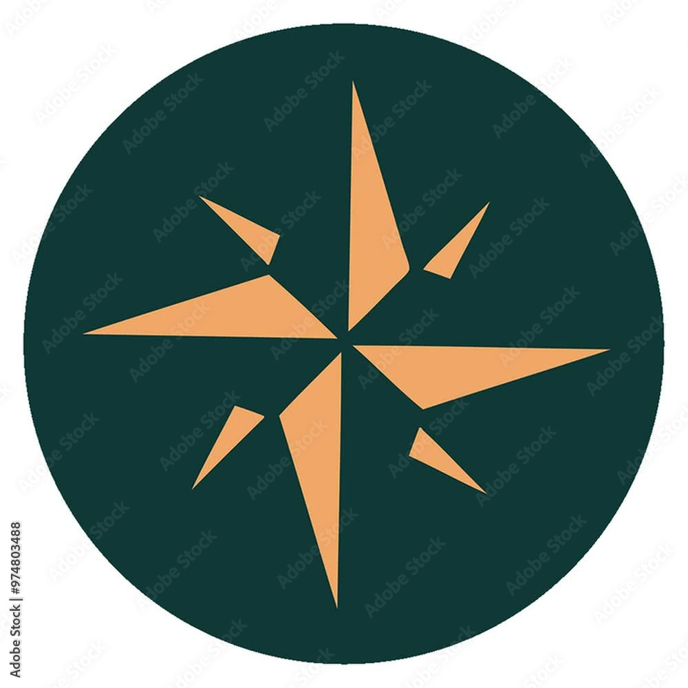 iconic tattoo style image of a star iconic tattoo style image of a star