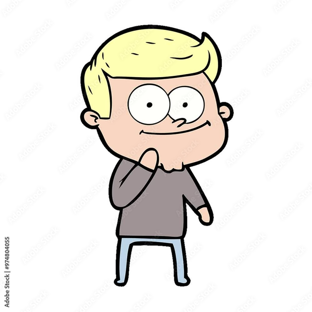 cartoon happy man cartoon happy man