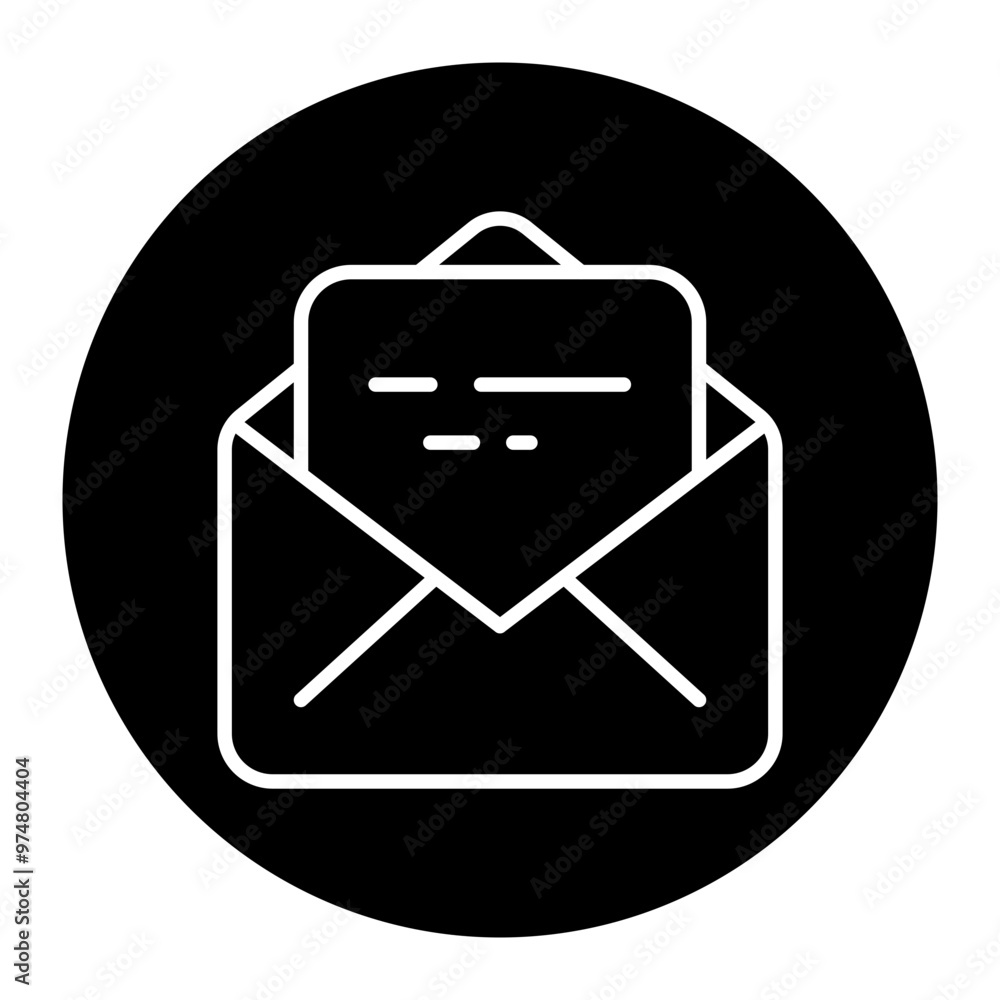 A graphic illustration of an envelope symbolizing communication and messages. A graphic illustration of an envelope symbolizing communication and messages.