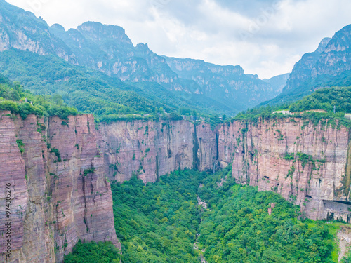 Guoliang Village Canyon, Wanxian Mountain Scenic Area, Taihang Mountains, Linzhou, Anyang City, Henan Province photo