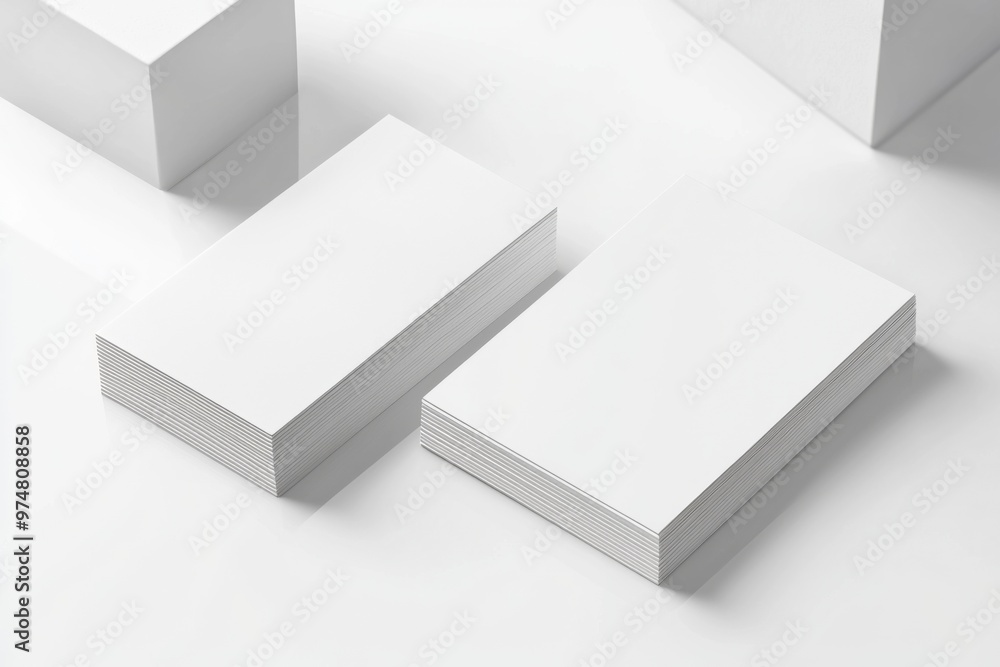 Business Card Mockup on Isolated Background created with Generative AI Business Card Mockup on Isolated Background created with Generative AI