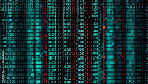 Wallpaper Mural Binary Code Abstract Torontodigital.ca