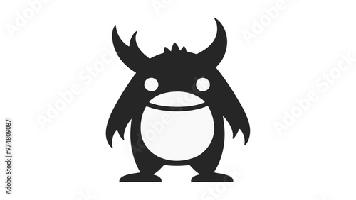 weird monster shape vector illustration