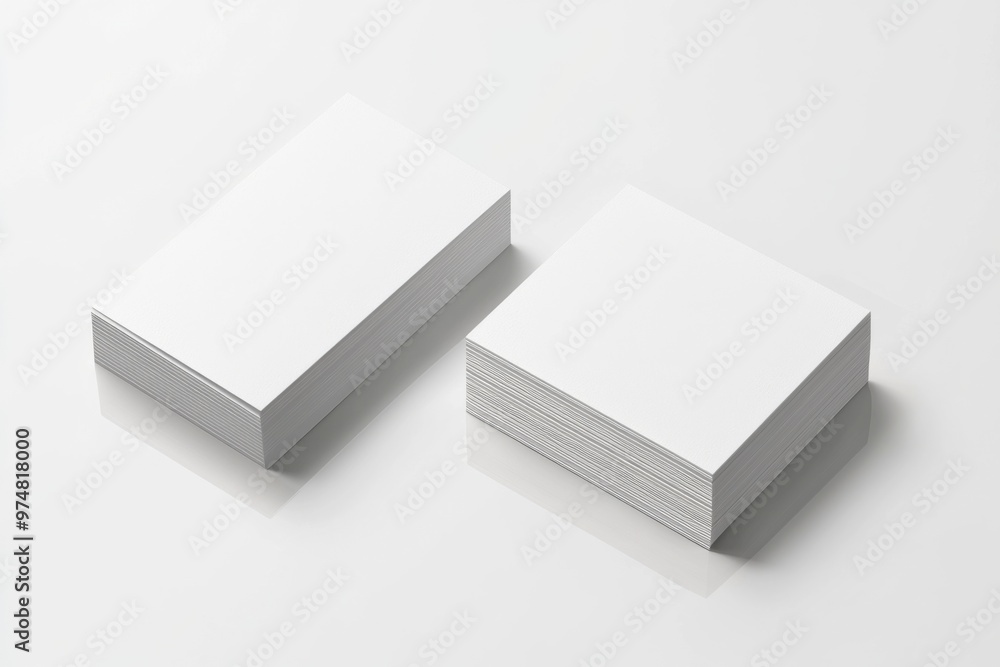 Business Card Mockup on Isolated Background created with Generative AI