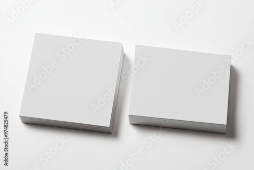 Business Card Mockup on Isolated Background created with Generative AI