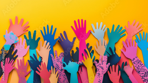 concept of diversity at work, created with generative AI technology	