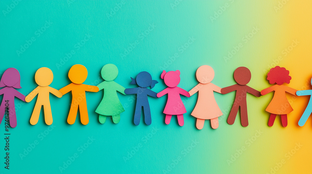 concept of diversity at work, created with generative AI technology concept of diversity at work, created with generative AI technology