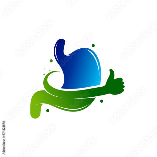good stomach logo vector icon illustration design