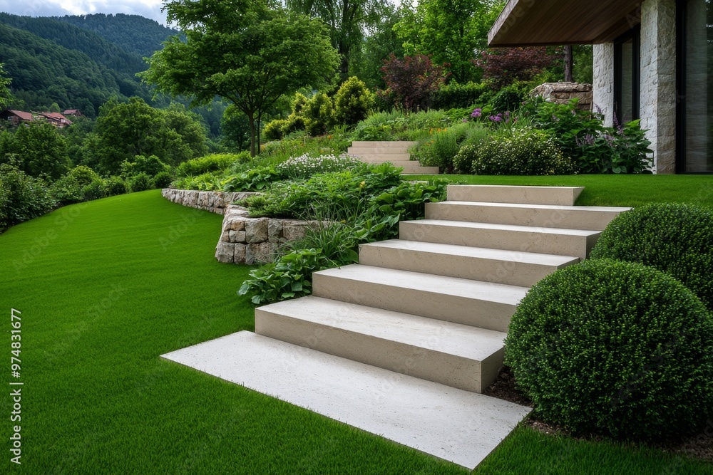 Beautiful Garden Terraces and Levels visualized in a modern infographic, showcasing how to use different elevations and terraces to add depth to your garden Beautiful Garden Terraces and Levels visualized in a modern infographic, showcasing how to use different elevations and terraces to add depth to your garden
