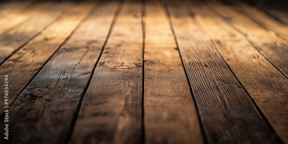 An atmospheric photograph of an aged wooden floor under gentle lighting, emphasizing the rich, worn texture of the planks. An atmospheric photograph of an aged wooden floor under gentle lighting, emphasizing the rich, worn texture of the planks.