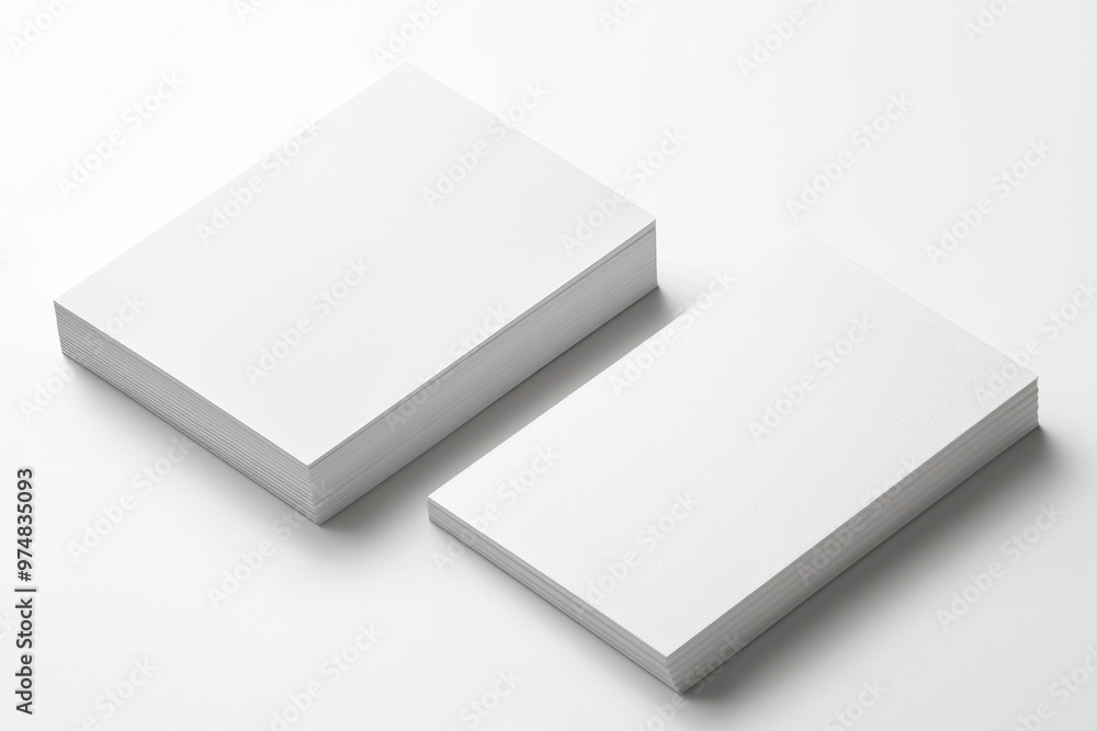 Business Card Mockup on Isolated Background created with Generative AI Business Card Mockup on Isolated Background created with Generative AI