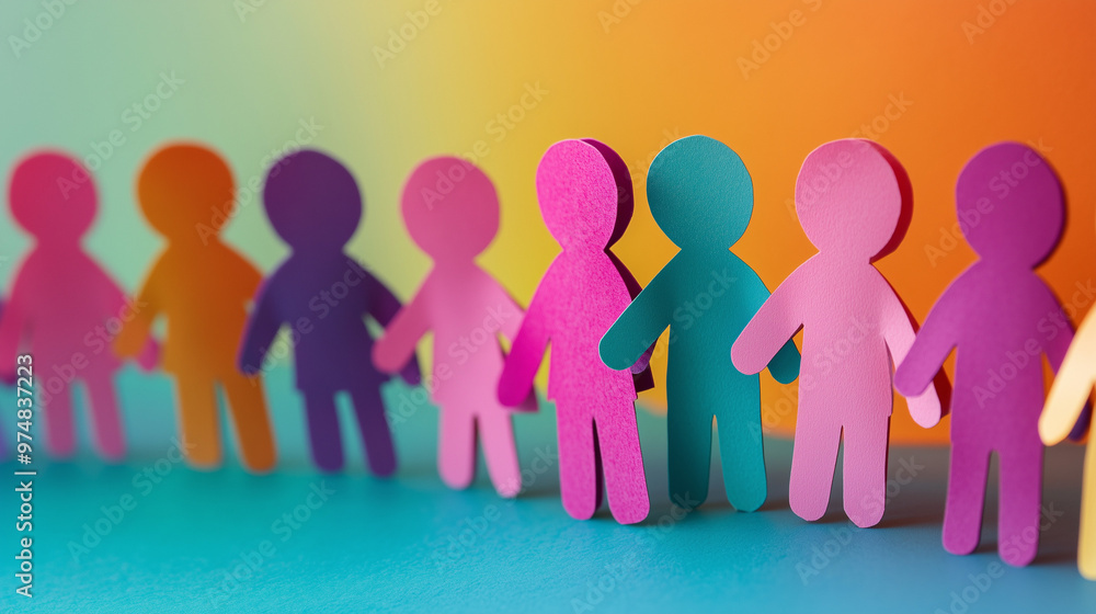 concept of diversity at work, created with generative AI technology concept of diversity at work, created with generative AI technology