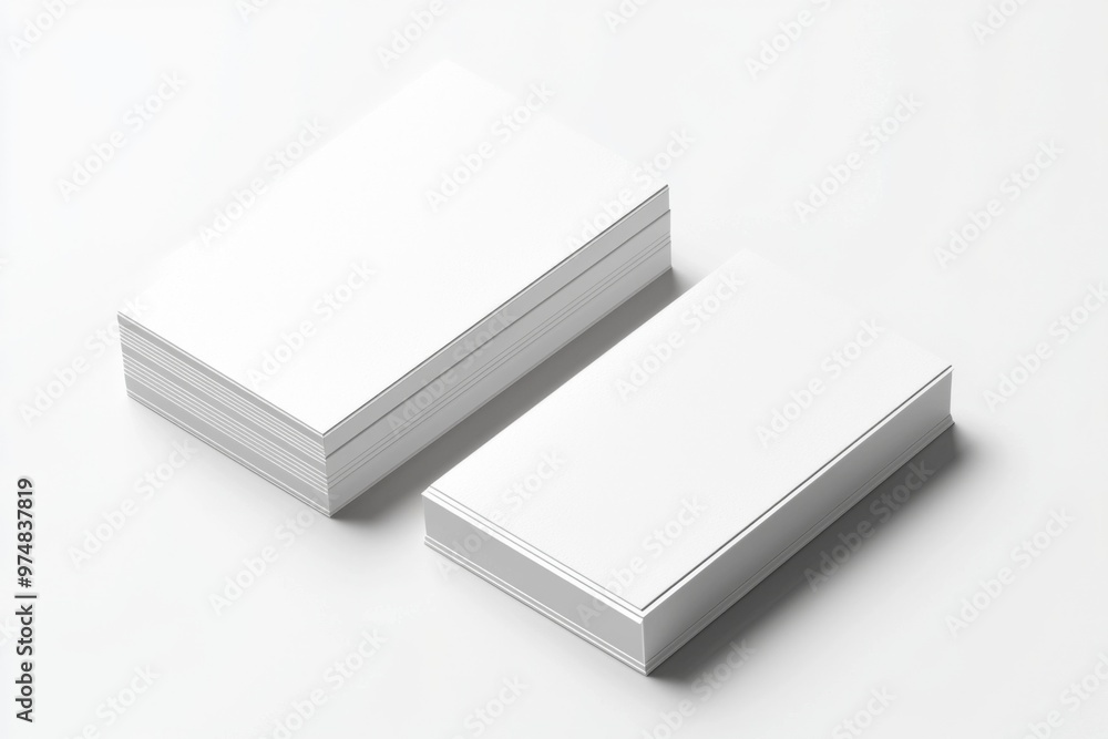 Business Card Mockup on Isolated Background created with Generative AI Business Card Mockup on Isolated Background created with Generative AI