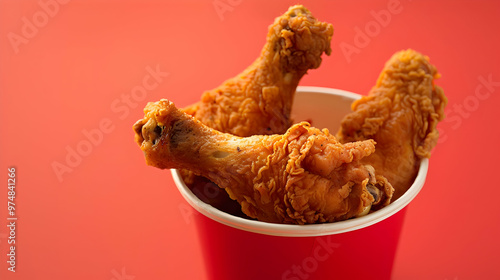 broasted chicken combo meal photo