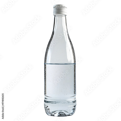 bottle of water isolated on transparent background Generative Ai.