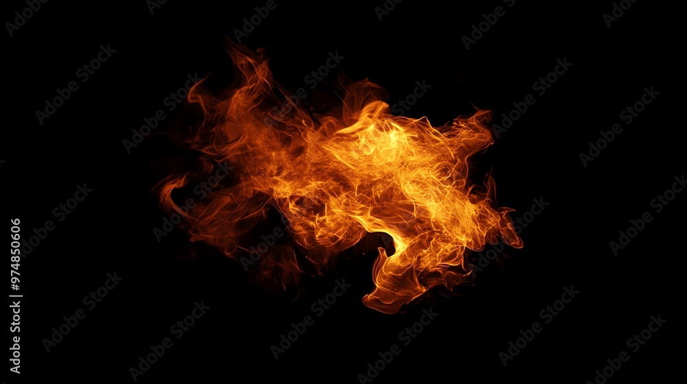Dynamic and vibrant flames dance against a dark background, creating a striking visual of energy and warmth. Dynamic and vibrant flames dance against a dark background, creating a striking visual of energy and warmth.