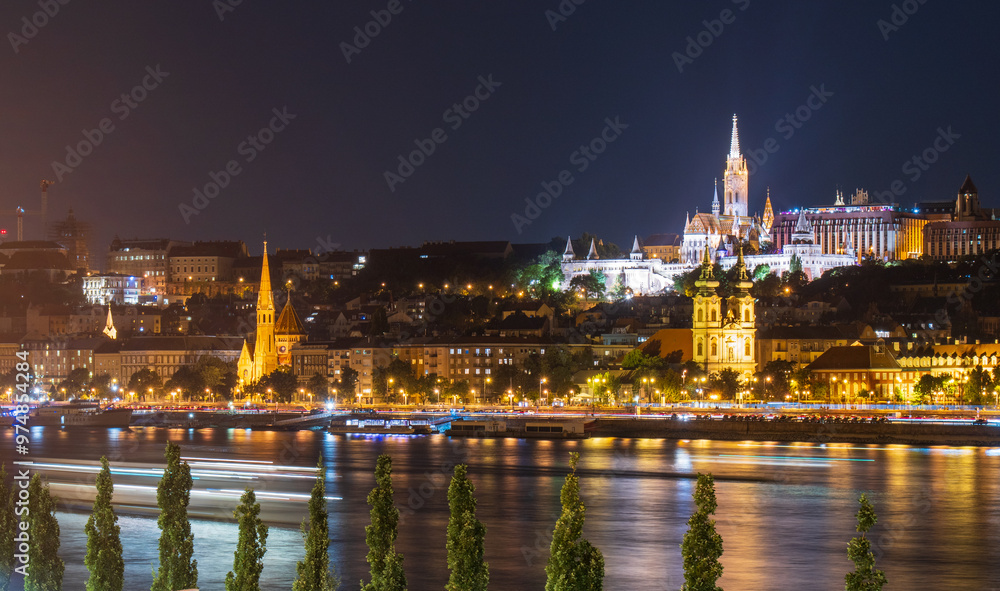 Obraz premium Budapest Skyline at Sunset