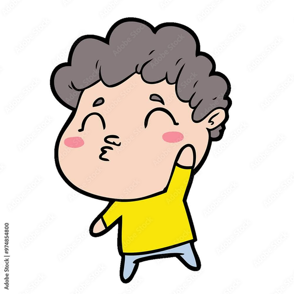 cartoon man pouting cartoon man pouting